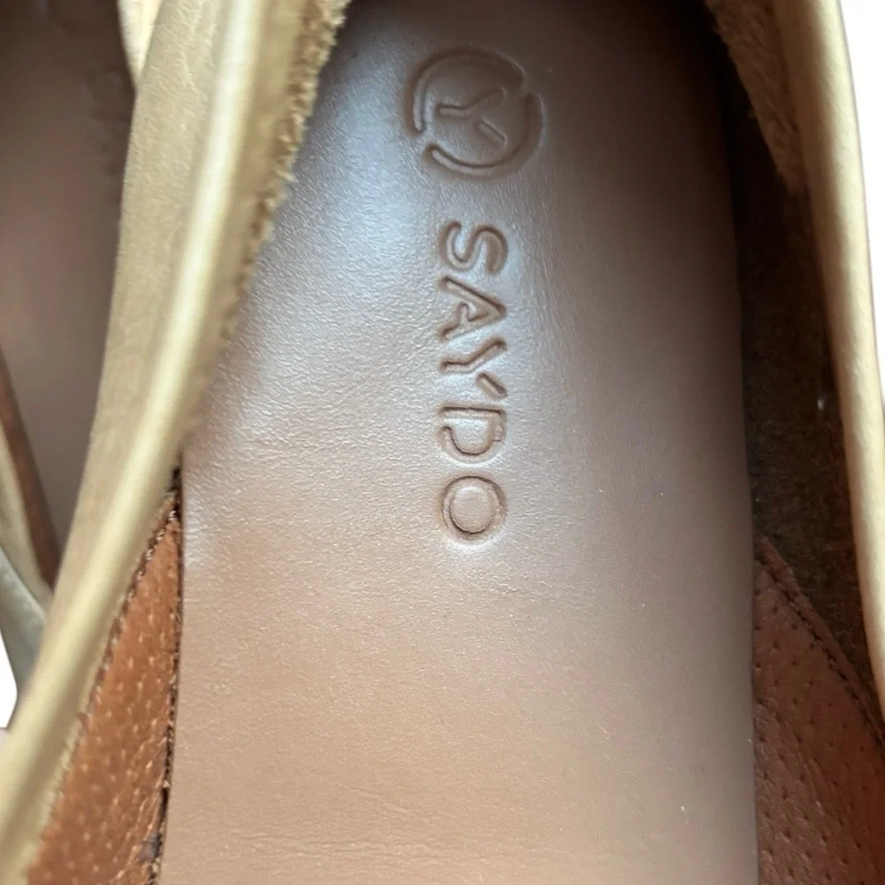 Saydo Comfort Shoe Mauve Pink Genuine Leather Soft Slip On Flats Sz 40/9